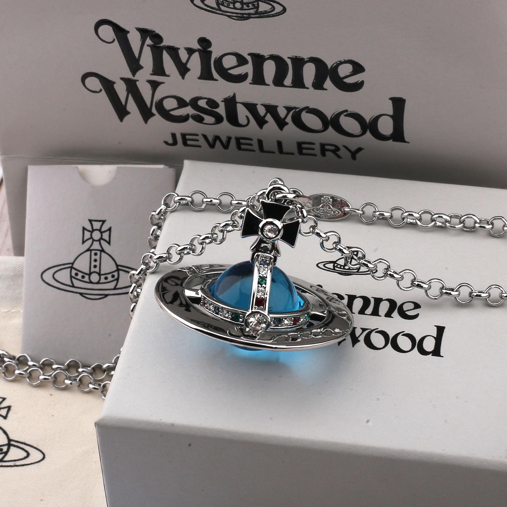 Vivienne westwood blue orb necklace - Etsy 日本