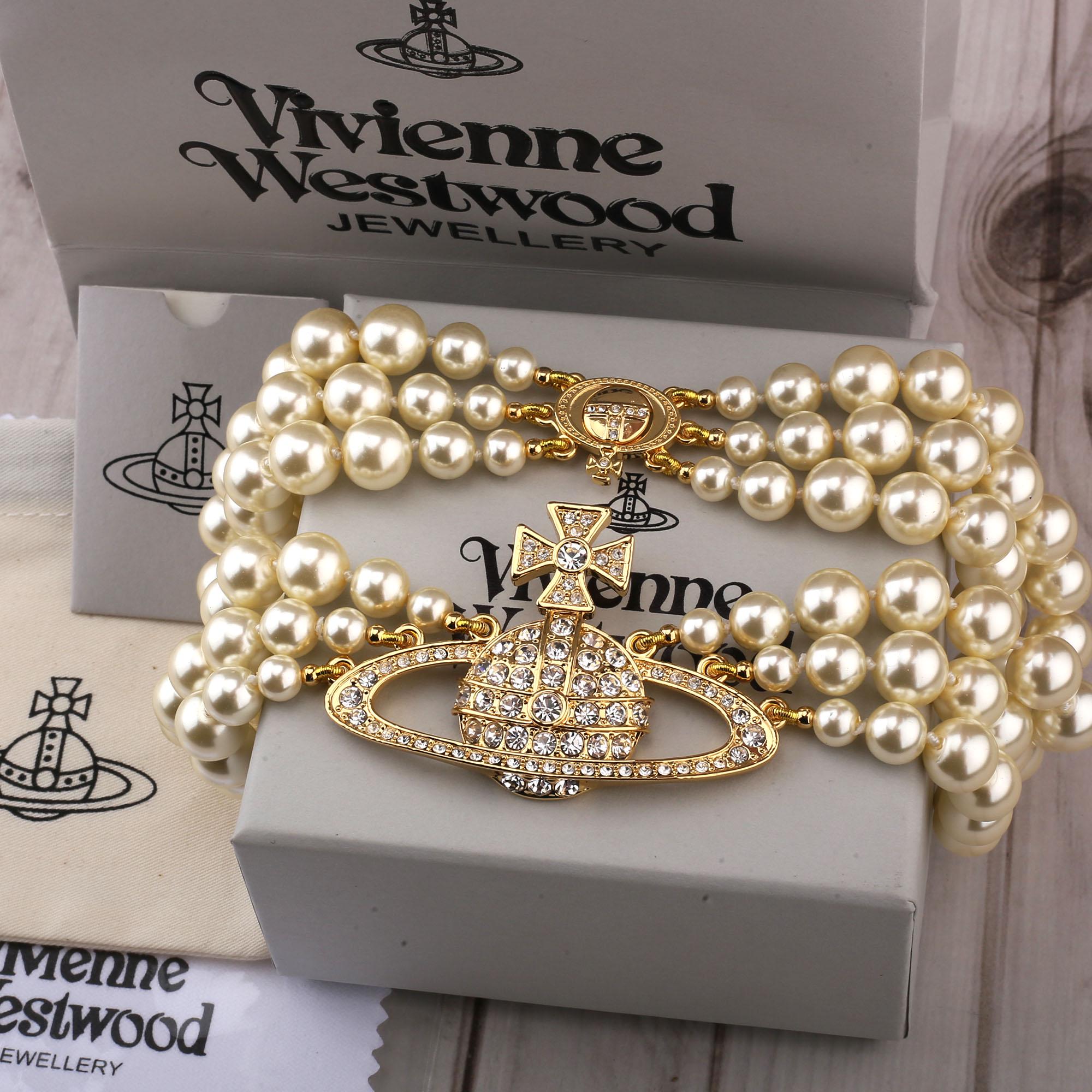 Vivienne Westwood Pearl Necklace - Etsy