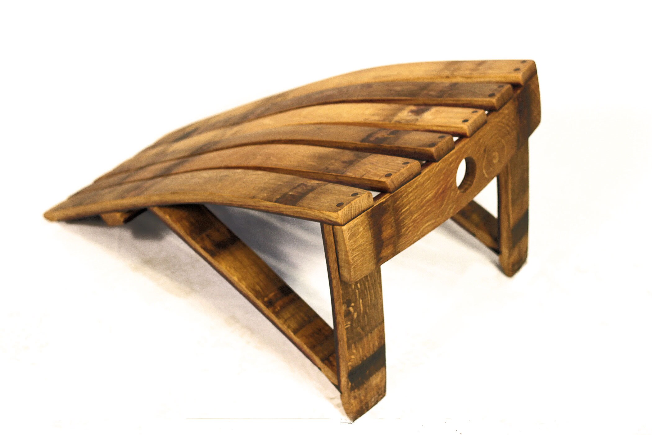 Wine Barrel Ottoman Footrest for Adirondack Chair Etsy