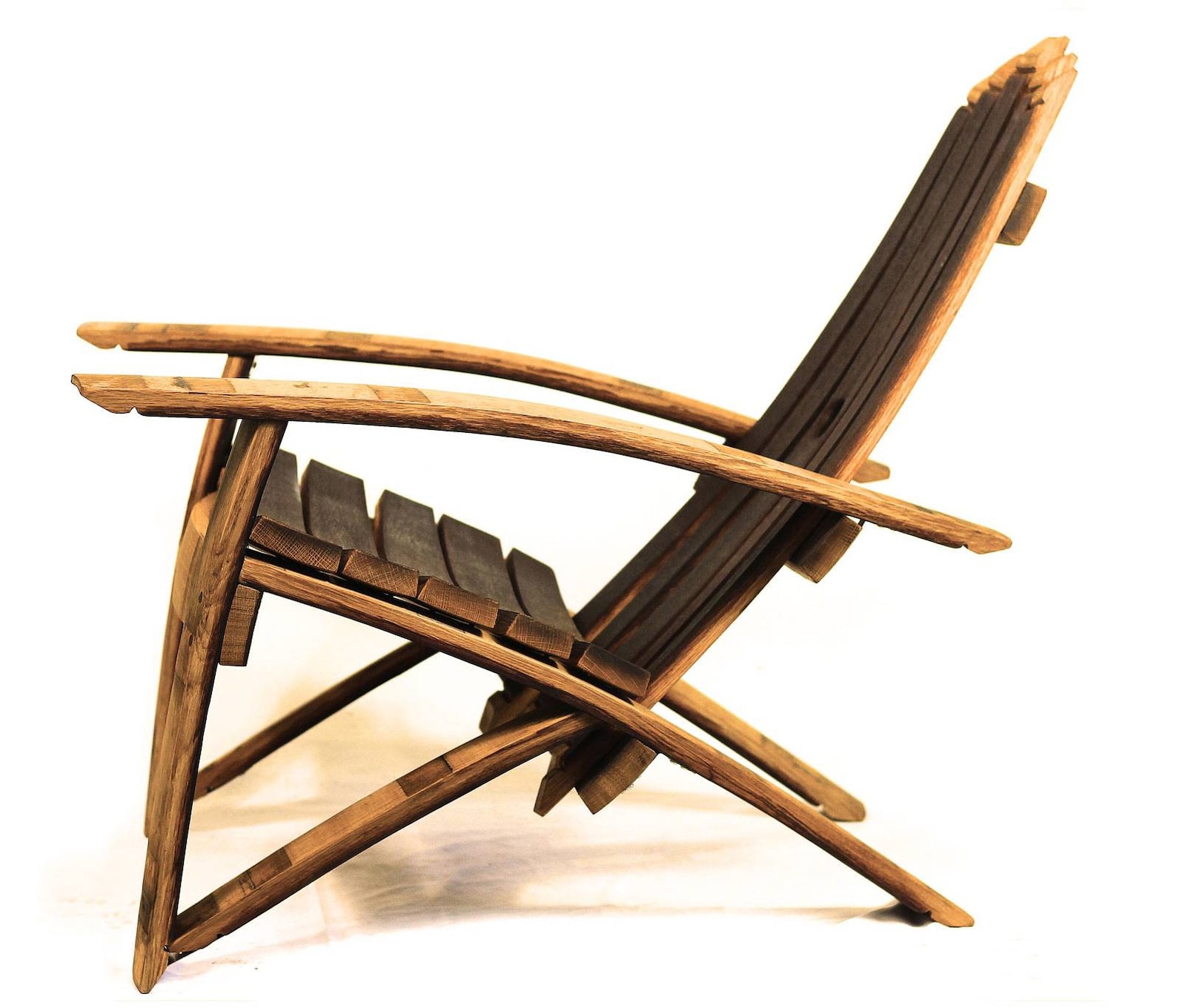 Two Wine Barrel Adirondack Chairs and Table Set With Free Etsy