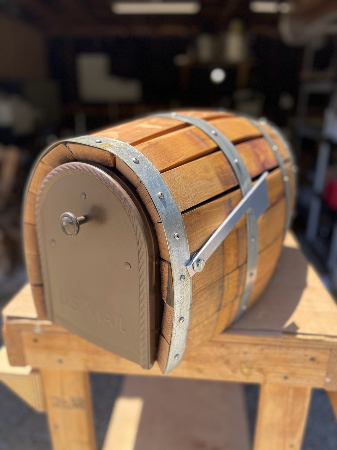 Wine Barrel Mailbox Etsy