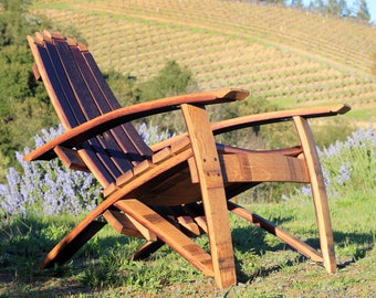 Classic Wine Barrel Adirondack Chair