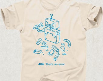 404 PC Error T-Shirt, Funny Computer Restart Gift