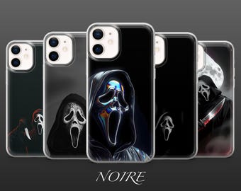 Custodia per telefono Scream Horror Movie Ghostface Cover per iPhone 17Pro, 16, 15, 14, 13, 12, Samsung S26, S25, S24, S23, A17, A57, A37 Pixel 10, 9