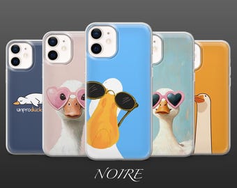 Silly Goose Phone Case Funny Animal Duck Cover for iPhone 18Pro, 17, 16, 15, 14, 13, Samsung S26, S25, S24, S23, A17, A57, A37 Pixel 11, 10