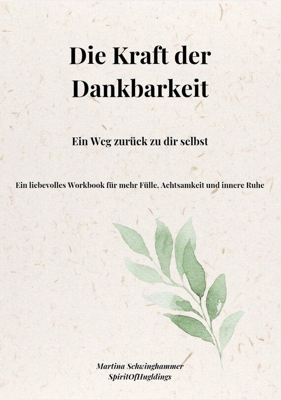 Dankbarkeit Journal PDF | 21 Tage Challenge Workbook | Achtsamkeit & Selbstliebe | Geführtes Tagebuch | Digital Download