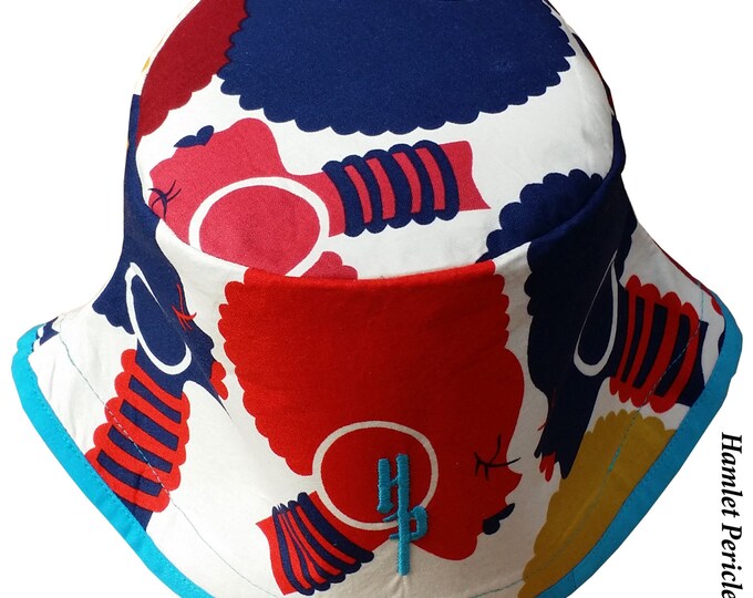 African Queen Turquoise Bucket Hat Afro Afrocentric Hat Etsy
