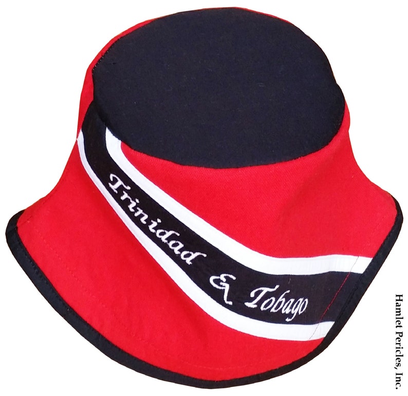 Trinidad and Tobago Flag Bucket Hat Blacktop Hat Country Etsy