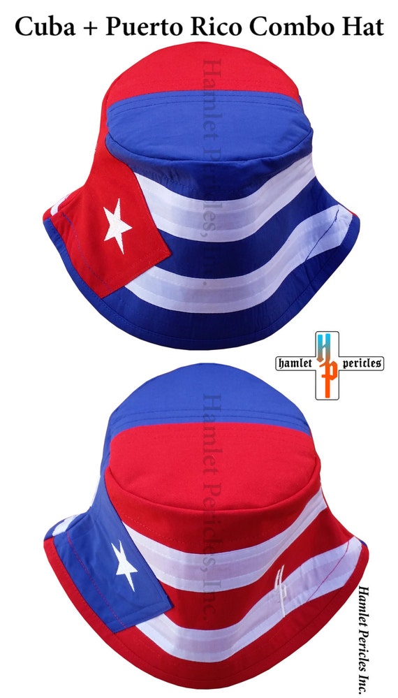 Cuba Puerto Rico Combo Flag Bucket Hat Cuba Flag Puerto Rico Etsy