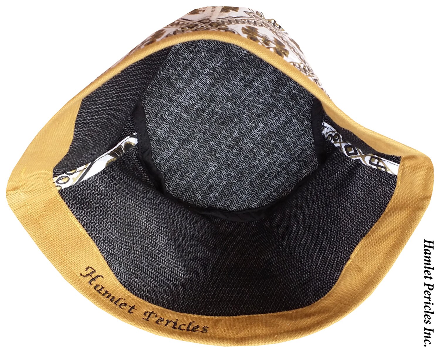 The Ceremony — Upcycled African Wax Print Bucket Hat,  Size Small 22\