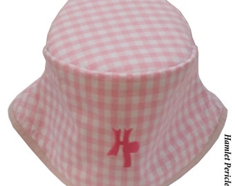 Pink Gingham Women's Bucket Hat Pink 