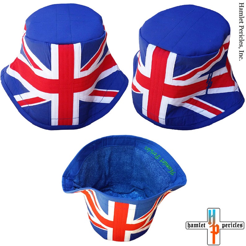 United Kingdom Flag Bucket Hat UK Hat Union Jack Hat Union Flag British