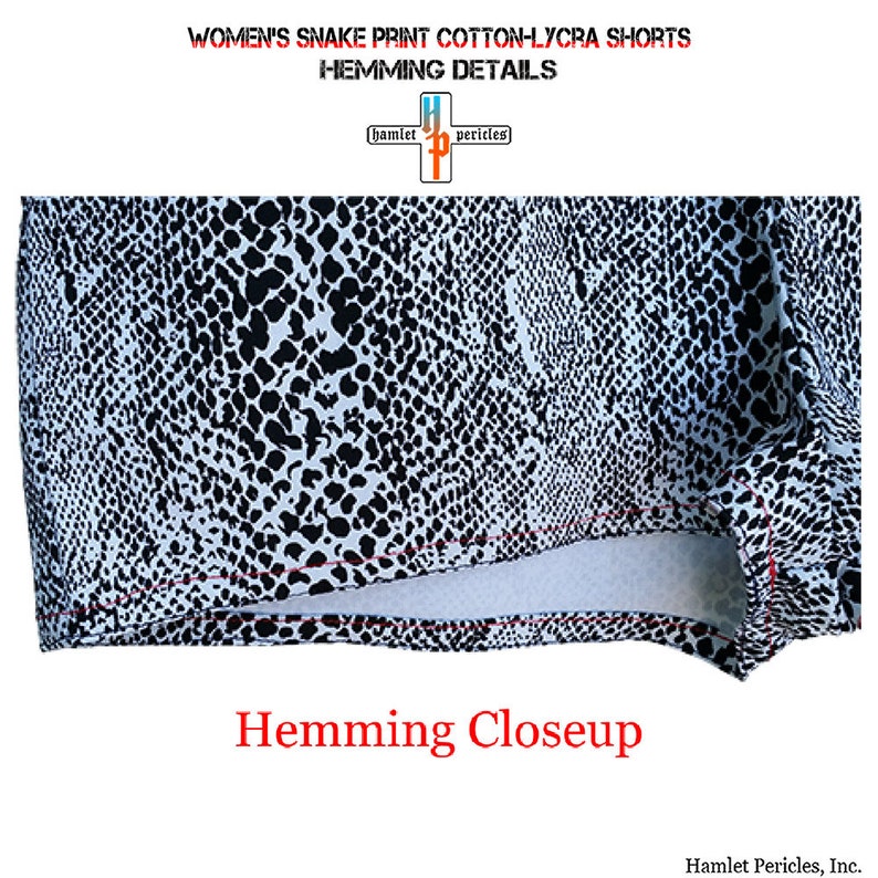Women's Snake Print Cotton-lycra Shorts Short Shorts Highwaisted Animal ...
