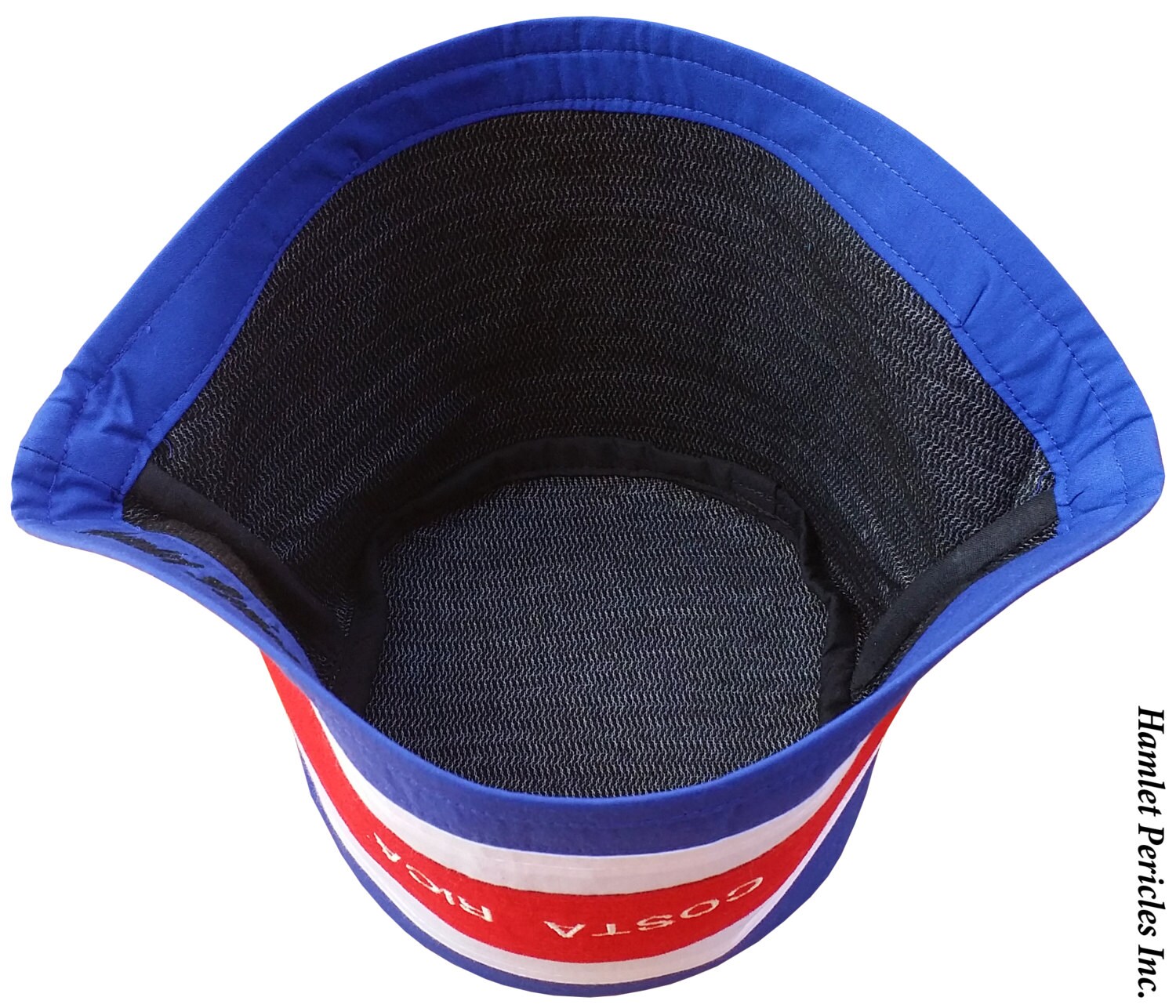 Costa Rica Embroidered Flag Bucket Hat Costa Rica Flag Costa Rican Country Flag Hat Stripe Red