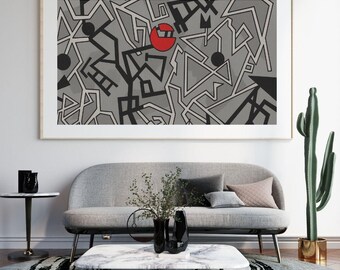 Donizetti, Geometric Pop Art Print, Signed Limited Edition Giclée