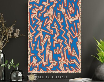 Storm in a Teacup, Pop Geometrical Print, Signed Limited Edition Giclée