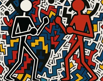 Pop Art Print, Rumble in the Jungle, Contemporary Figurative Limited Edition Signed Giclée