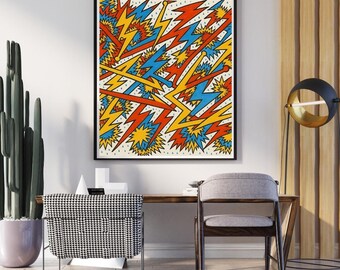 Electric Storms, Pop Art Print, Signed Limited Edition Giclée