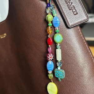 Handmade Beaded Bag Charm Strand: Single Custom Strand | Interchangeable