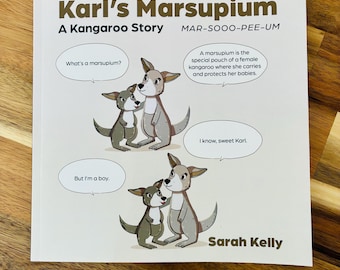 Karl's Marsupium – Livre d'images broché | Une histoire douce sur les sentiments et l'appartenance