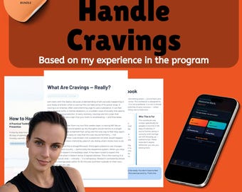 How to Handle Cravings Workbook 75 Pages + RecoveryStrong App, Urge Management Bundle, AA NA Relapse Prevention Toolkit, 90 Day Recovery