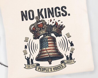 1776 No Kings Liberty Bell Shirt Patriotic American Flag Sweatshirt Independence Day