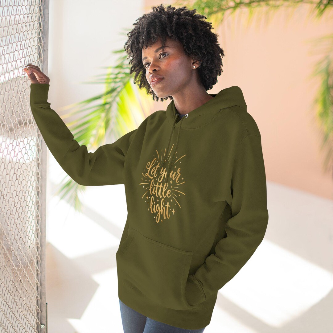 Let Your Little Light Shine Hoodie | Inspirational Script, Sunburst ...