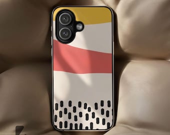 Block und Punkte Designs Handyhülle | Lustige Farben und Stil