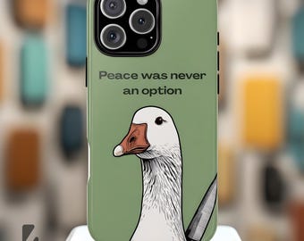 Frieden war nie eine Option Gans Handyhülle | Schützend