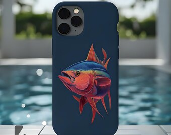 Bunte Thunfisch Handyhülle | Robuste Hülle mit mutiger Grafik