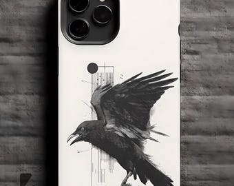 Dark Raven Tough Case Handyhülle | Gothic Vogel Design