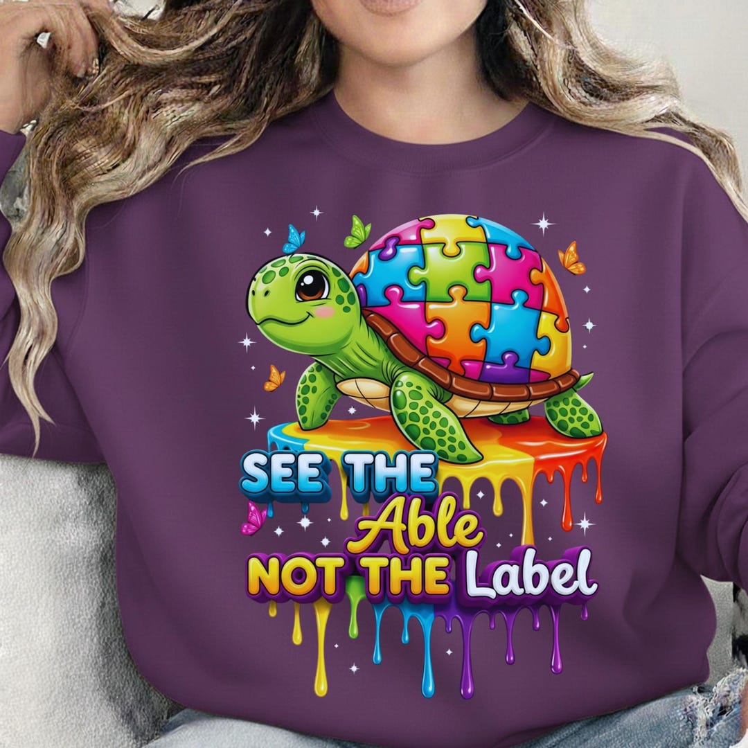 Sea Turtle Puzzle Design – Autism Awareness Clipart (digital Download ...