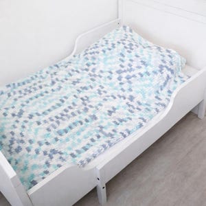 Easy Alize Puffy Blanket Pattern, Loop Yarn, Digital Crochet PDF, Chunky Knit Blanket PDF, Finger Knitting Pattern, Beginner Friendly image 2