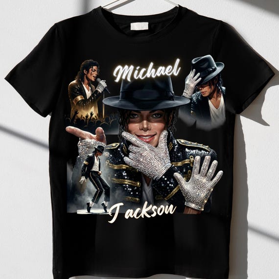 Michael Jackson PNG, Retro Vintage Singer Graphics, King of Pop Png, 80s Michael Jackson Shirt Png, Sublimation Png, Digital Download