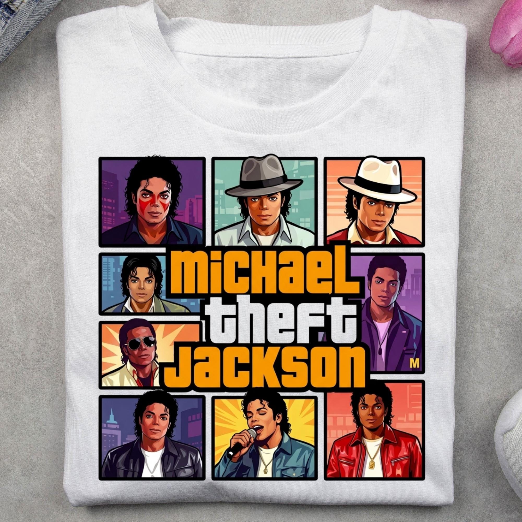 Michael Jackson PNG, Retro Vintage Singer Graphics, King of Pop Png ...