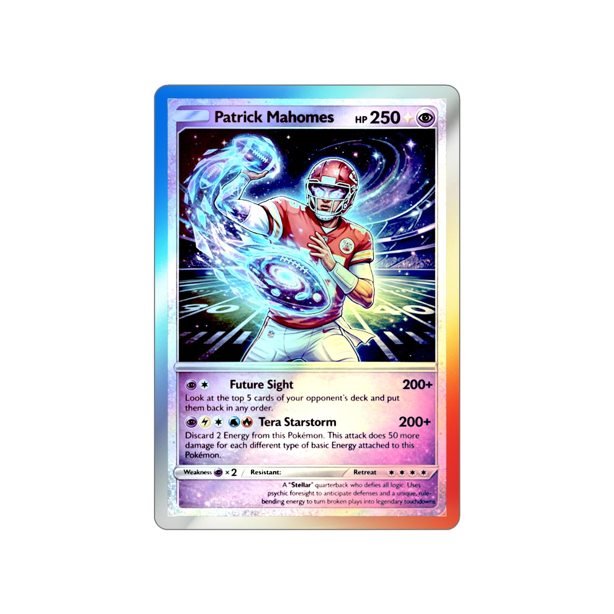 Patrick Mahomes Sticker Holographic Trading Card Style Football Card - Etsy Patrick Mahomes Sticker Holographic Trading Card Style Football Card - Etsy