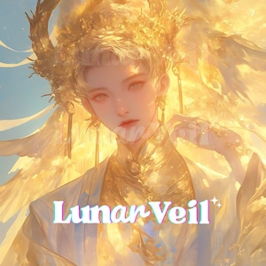 Änglalik Väktare Andlig Kompanjon: Guldslöja Väktare med Månslöja Aura