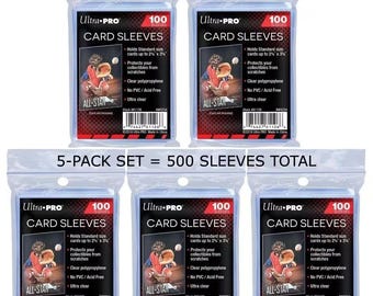 penny sleeves for patch cards Solid State Black