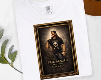 Brad Arnold Vintage Memorial Shirt, 3 Doors Down Singer Comfort Colors Tee, Rock Legend Art, Alternative Rock Fan Tribute Sweatshirt