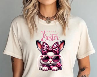 Easter Shirt Women, Easter Sweatshirt, Easter Rabbit Shirt, Easter Shirts for Women, Easter Bunny Tee