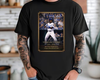 Terrance Gore Vintage Memorial Tee, MLB Tribute Shirt, Baseball Legend Apparel