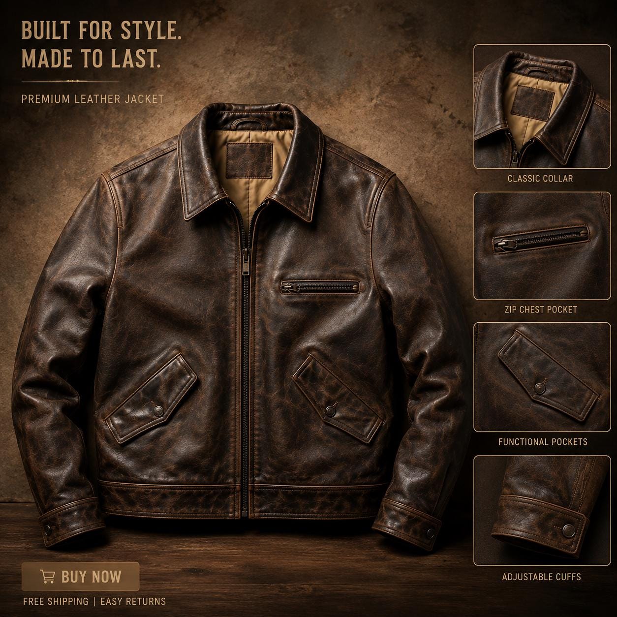 vintage leather jacket france製 短丈 French Cyclist Jacket Leather - Etsy