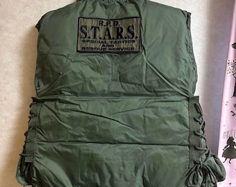 Handmade Military Green Tactical Vest | Utility Combat Cosplay Outfit | Survival Streetwear Gear for Men