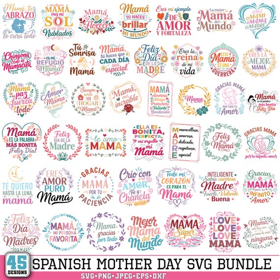 Spanish Mothers Day svg,Mother day svg,Dia De Las Madres SVG,Mom svg,Feliz Dia De Las Madres Svg,Mom life svg,frases mom,Cricut & Silhouette