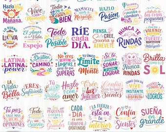 Spaanse motiverende svg, motiverende svg, Spaanse svg, inspirerende citaten svg, positief gezegde Svg, Latina citaten svg, Cricut & silhouet