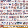 USA 250th Anniversary SVG,Patriotic svg,America svg,USA Flag svg,We The People svg,Independence Day,4th of July svg,Cricut & Silhouette product logo
