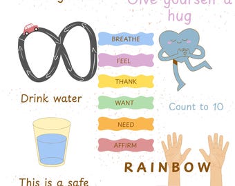 Calm Down Corner Poster | Kids Emotionsregulierung, SEN-freundlich (druckbar)