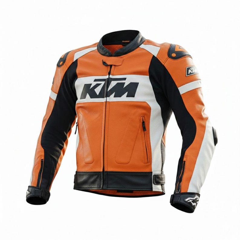 KTM Leather Motorcycle Racing Jacket – High Performance Riding Gear - Etsy