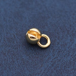 Polished Magnetic Ball Clasp Round Jewelry Closure 18K Gold Filled for Necklace Bracelet Connector DIY Supply 10pcs 5*8mm