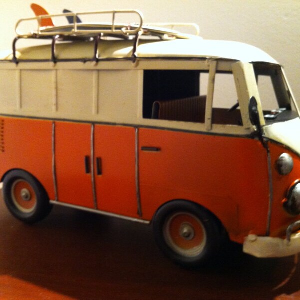 VW Camper Kombi Bus Van Split Screen - Volkswagen Miniature Metal Toy Car - Gift for Him